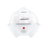 Wholesale-Brentwood TS1045W Electric 7 Egg Cooker with Auto Shut Off - White-Egg Cooker-Electro Vision Inc