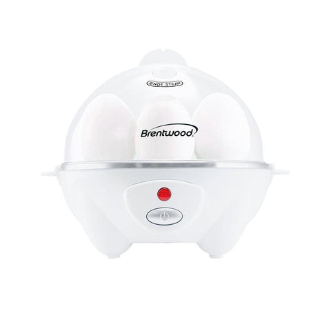 Wholesale-Brentwood TS1045W Electric 7 Egg Cooker with Auto Shut Off - White-Egg Cooker-Electro Vision Inc