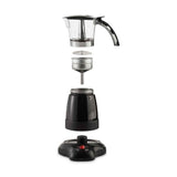 Wholesale-Brentwood TS118BK 6 Cup Espresso Maker - Black-Blender-Electro Vision Inc