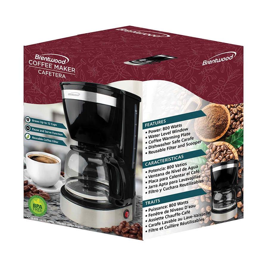 Wholesale-Brentwood TS215 Coffee Maker 10 Cups-Coffee Maker-Electro Vision Inc
