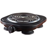 Wholesale-Brentwood TS321 Single Burner Electric 1000 W Black-Electric Burner-Electro Vision Inc
