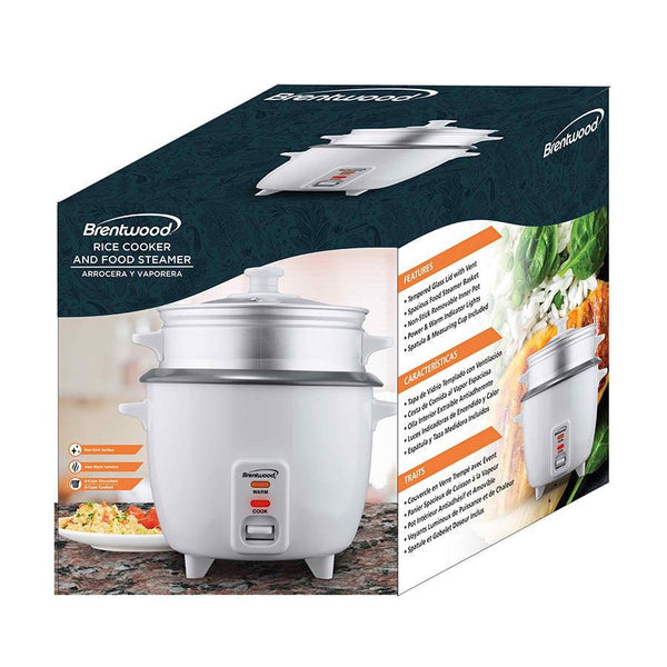 Brentwood Rice Cooker, 4 Cups, White