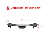 Wholesale-Brentwood TS819 Non-Stick Electric Griddle with Drip Pan, 9 x 18 Inch, Black-Indoor Grill-Electro Vision Inc