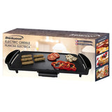 Wholesale-Brentwood TS819 Non-Stick Electric Griddle with Drip Pan, 9 x 18 Inch, Black-Indoor Grill-Electro Vision Inc