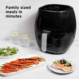 Wholesale-CHEFMAN RJ38 WD 8T TurboFry Touch 8-Qt. Digital Air Fryer with Easy View Window - Black-Air Fryer-Electro Vision Inc