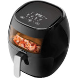 Wholesale-CHEFMAN RJ38 WD 8T TurboFry Touch 8-Qt. Digital Air Fryer with Easy View Window - Black-Air Fryer-Electro Vision Inc