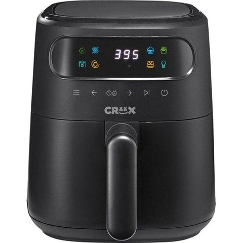 Wholesale-CRUX 17499 - 3-qt. Digital Air Fryer Kit with TurboCrisp - Black-Air Fryer-Electro Vision Inc