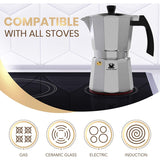 Wholesale-Cafe du Chateau Espresso Maker, Silver-Coffee Maker-Electro Vision Inc