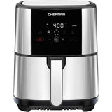 Wholesale-Chefman Digital 5 Qt. Air Fryer with 4 Cooking Presets & Shake Reminder - Silver/Black-Air Fryer-Electro Vision Inc