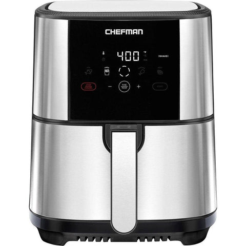 Wholesale-Chefman Digital 5 Qt. Air Fryer with 4 Cooking Presets & Shake Reminder - Silver/Black-Air Fryer-Electro Vision Inc
