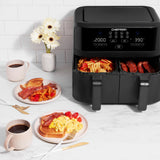 Wholesale-Chefman RJ38-SQPF-45TD TurboFry 9 Qt. Digital Touch Dual Basket Air Fryer - Matte Black-Air Fryer-Electro Vision Inc