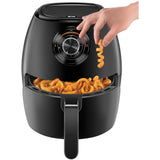 Wholesale-Chefman Turbofry 3.7qty Manual Air Fryer Black-Air Fryer-Electro Vision Inc