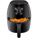 Wholesale-Chefman Turbofry 3.7qty Manual Air Fryer Black-Air Fryer-Electro Vision Inc