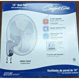 Wholesale-Comfort Aire 18 INCH PLASTIC WALL FAN-Fans-Electro Vision Inc