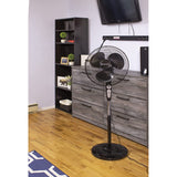 Wholesale-Comfort Zone CZ-ST181RBK OSCILLATING PEDESTAL FAN WITH REMOTE 18"-Fans-Electro Vision Inc
