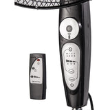 Wholesale-Comfort Zone CZ-ST181RBK OSCILLATING PEDESTAL FAN WITH REMOTE 18"-Fans-Electro Vision Inc