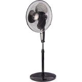 Wholesale-Comfort Zone CZ-ST181RBK OSCILLATING PEDESTAL FAN WITH REMOTE 18"-Fans-Electro Vision Inc