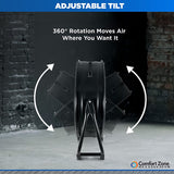 Wholesale-Comfort Zone CZMC24 HIGH VELOCITY DRUM FAN WHEEL MOUNT 24"-Fans-Electro Vision Inc
