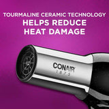 Wholesale-Conair 256NR 1875 Watt Full Size Pro Hair Dryer with Ionic Conditioning, Black/Chrome 256NR-Hair Dryers-Electro Vision Inc