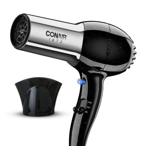Wholesale-Conair 256NR 1875 Watt Full Size Pro Hair Dryer with Ionic Conditioning, Black/Chrome 256NR-Hair Dryers-Electro Vision Inc