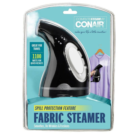 Wholesale-Conair GS2BB Complete Steam Travel Fabric Steamer - Black-Steamer-Electro Vision Inc