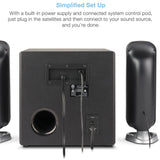 Wholesale-Cyber Acoustics 3908 Speaker 92W Peak Power-Speakers-Electro Vision Inc