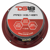 Wholesale-DS18 PRO-X6.4BM Loudspeaker - 6.5", Midrange-Car Audio-Electro Vision Inc