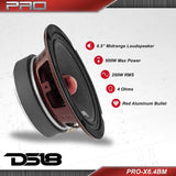 Wholesale-DS18 PRO-X6.4BM Loudspeaker - 6.5", Midrange-Car Audio-Electro Vision Inc