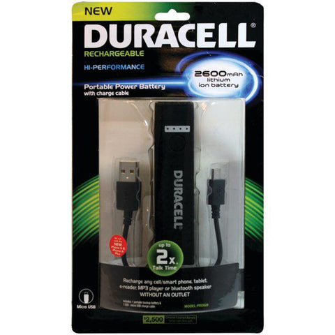 Wholesale-DURACELL -PRO509 POWER BANK 2600MAH MICRO USB-Power Bank-Electro Vision Inc