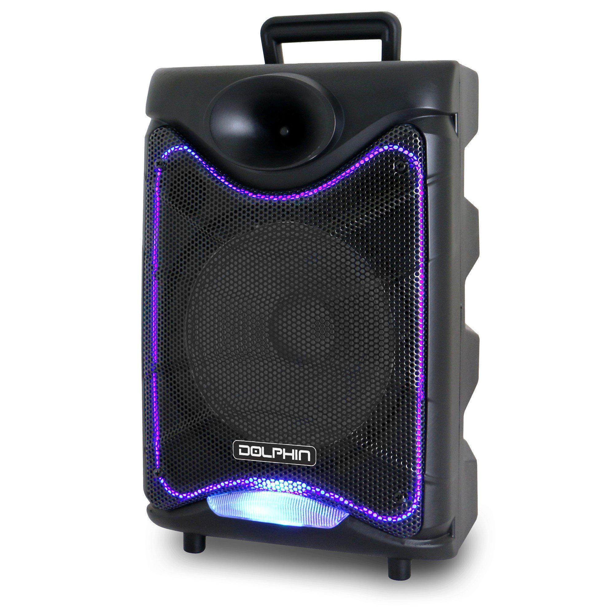 Wholesale-Dolphin SP-850RBT Portable Bluetooth Speaker with Lights, Radio-Bluetooth Audio-Electro Vision Inc