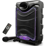 Wholesale-Dolphin SP806RBT Portable Bluetooth Speaker W USB Radio And Lights-Speakers-Electro Vision Inc