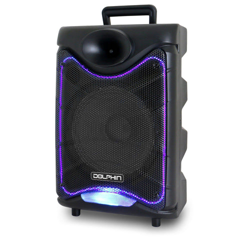 Wholesale-Dolphin SP850RBT Portable Bluetooth Speaker - USB/Lights/Radio-Bluetooth Audio-Electro Vision Inc