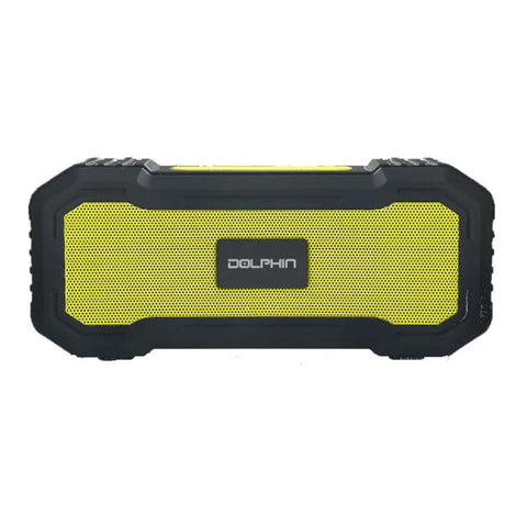 Wholesale-Dolphin SPB5X- Audio Portable Splashproof Speaker - Yellow-Speakers-Electro Vision Inc