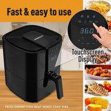 Wholesale-EMERALD 1804 AIR FRYER 5.2L DIGITAL BLACK-Air Fryer-Electro Vision Inc