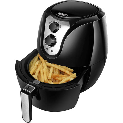 Wholesale-Emerald1801 Air Fryer Analog 3.2L Black-Air Fryer-Electro Vision Inc