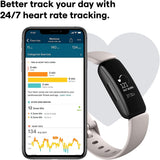 Wholesale-Fitbit Inspire 2 Health & Fitness Tracker One Size (S & L Bands Included) - White-Smart watch-Electro Vision Inc
