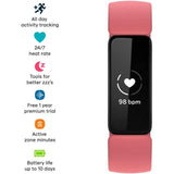 Wholesale-Fitbit Inspire2 Health & Fitness Tracker - Black/Rose-Fitness Tracker-Electro Vision Inc