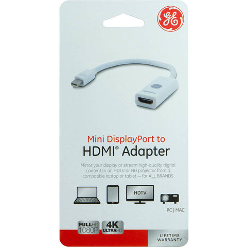 Wholesale-GE 33589 Mini Display Port to HDMI Adapter-HDMI Splitters & Switches-Electro Vision Inc
