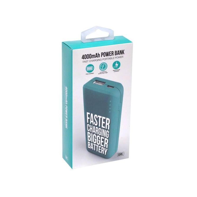Wholesale-GEMS Travel 4000mAh Power Bank-Electro Vision Inc