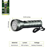 Wholesale-GoGreen 113-24sv 28 LED FLASHLIGHT - 3 AAA BATTERIES , SILVER-Flashlights-GG-113-24sv-Electro Vision Inc