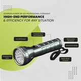 Wholesale-GoGreen 113-24sv 28 LED FLASHLIGHT - 3 AAA BATTERIES , SILVER-Flashlights-GG-113-24sv-Electro Vision Inc