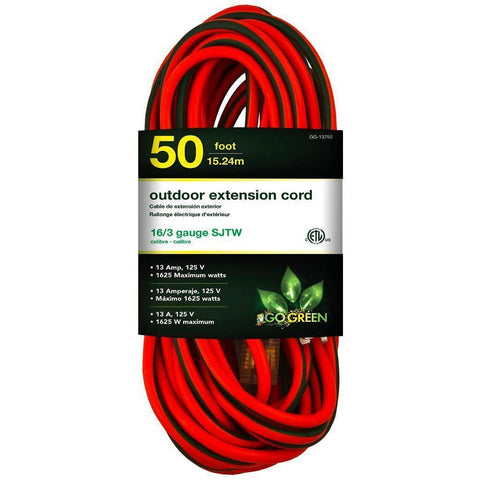 Wholesale-GoGreen 13715 Outdoor Extension Cord - 50 Ft-Electro Vision Inc