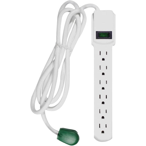 Wholesale-GoGreen 16106MS 6 Outlet Surge Protector 250 Joules - 6 Feet-Power Strips & Surge Suppressors-Electro Vision Inc