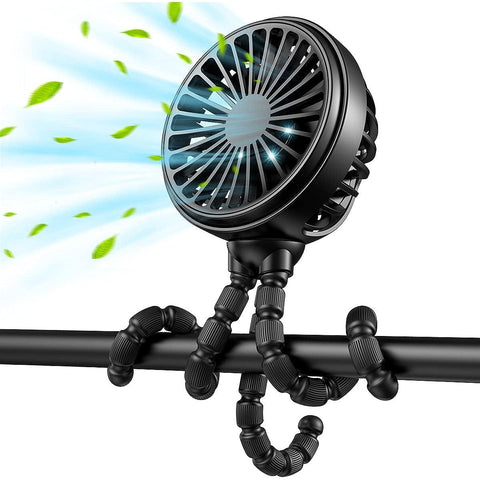 Wholesale-Gusgu Portable Fan Battery with Flexible Tripod-Portable Foldable Fan-Electro Vision Inc