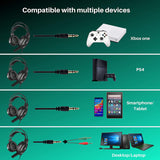 Wholesale-HP H100 Wired Gaming Headset w Microphone-Video Games-Electro Vision Inc