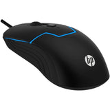 Wholesale-HP M100 Wired Gaming Optical Mouse w/ Lights (Black)-Electro Vision Inc
