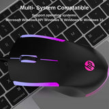 Wholesale-HP M160 Wired Gaming Mouse with Lights-Computer Parts-Electro Vision Inc