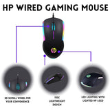 Wholesale-HP M160 Wired Gaming Mouse with Lights-Computer Parts-Electro Vision Inc
