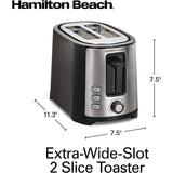 Wholesale-Hamilton 22680 Beach 2SL.Toaster Steel-Toasters-Electro Vision Inc