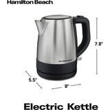 Wholesale-Hamilton 40998 Beach Stainless Steel Electric Kettle 1L-kept-Electro Vision Inc